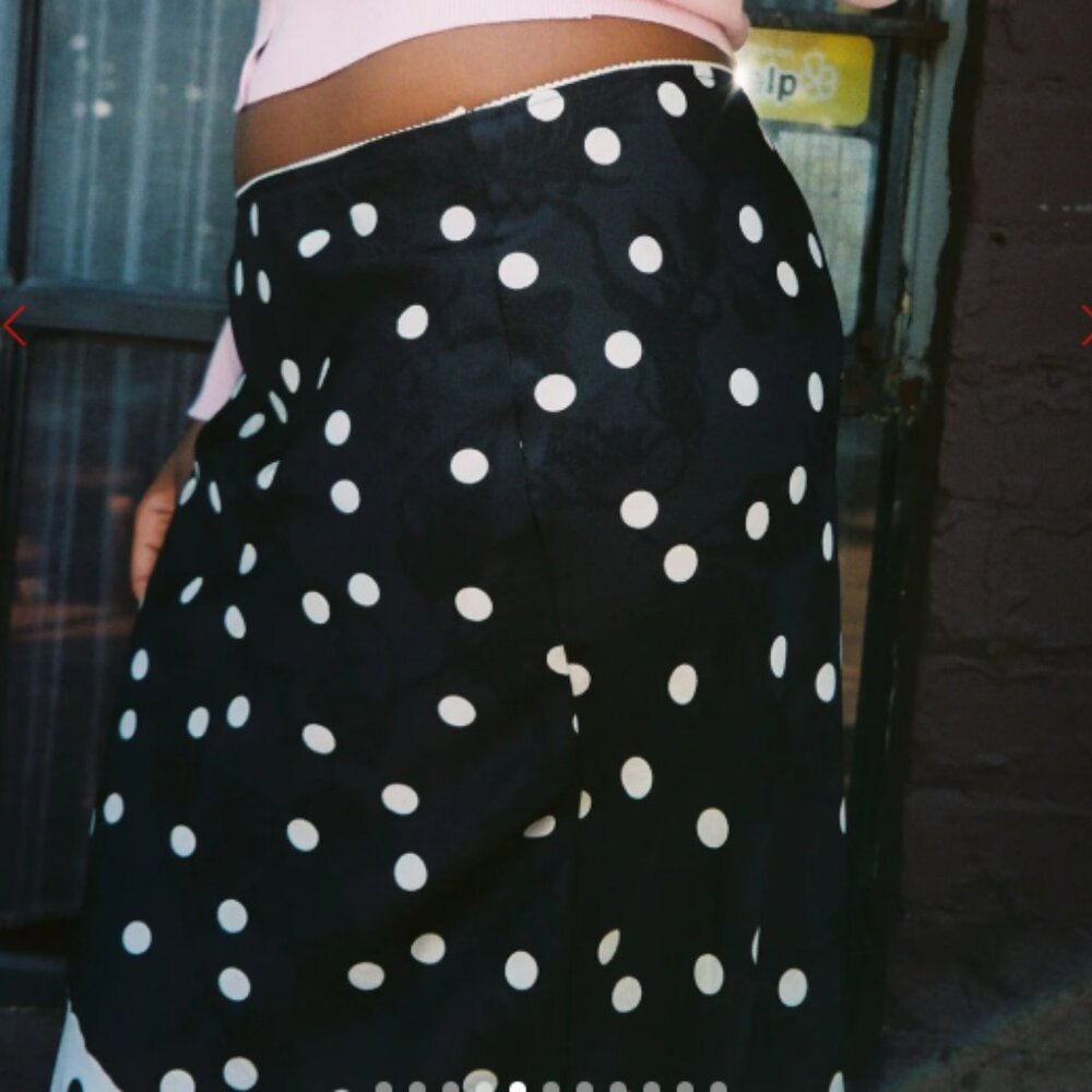 Lily Skirt Lisa Says Gah Black White Dot - Picture 4 of 5